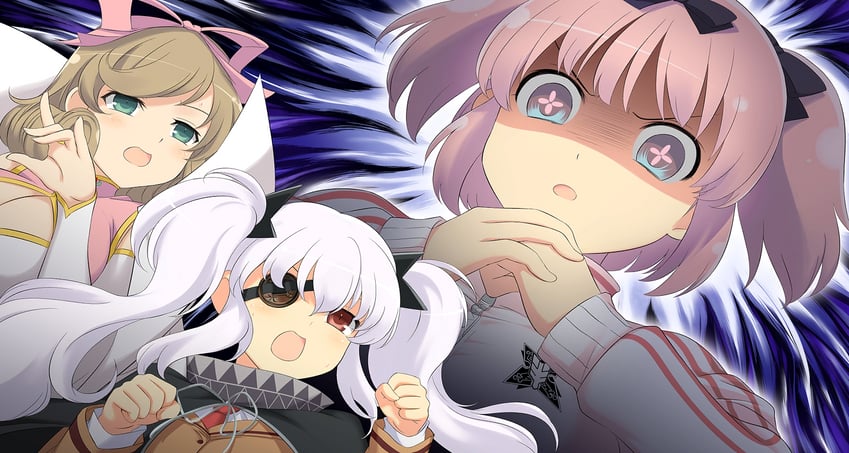 hibari, yagyu, and haruka (senran kagura and 1 more) drawn by yaegashi_nan