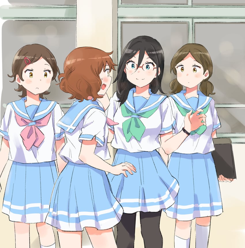 oumae kumiko, tanaka asuka, katou hazuki, and ogasawara haruka (hibike! euphonium) drawn by amano_shin