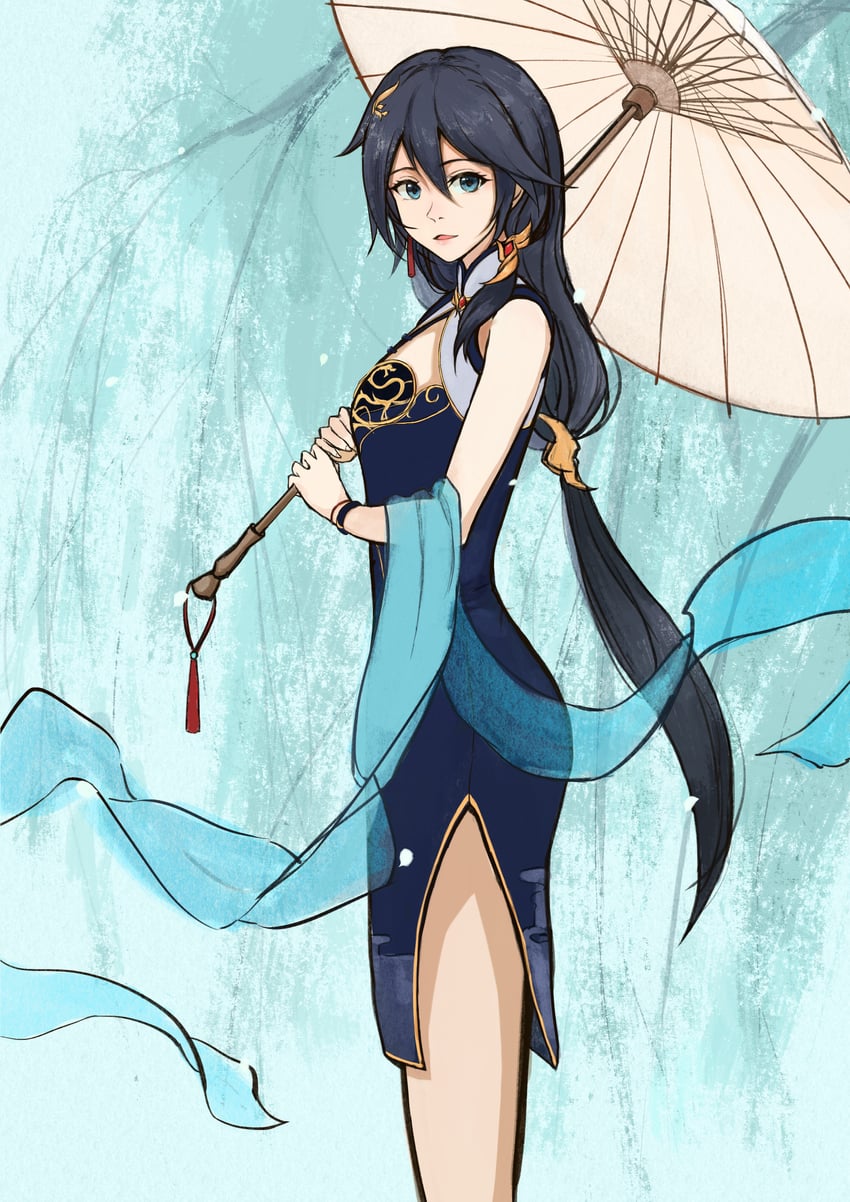 fu hua (honkai and 1 more) drawn by qwerggthankyou
