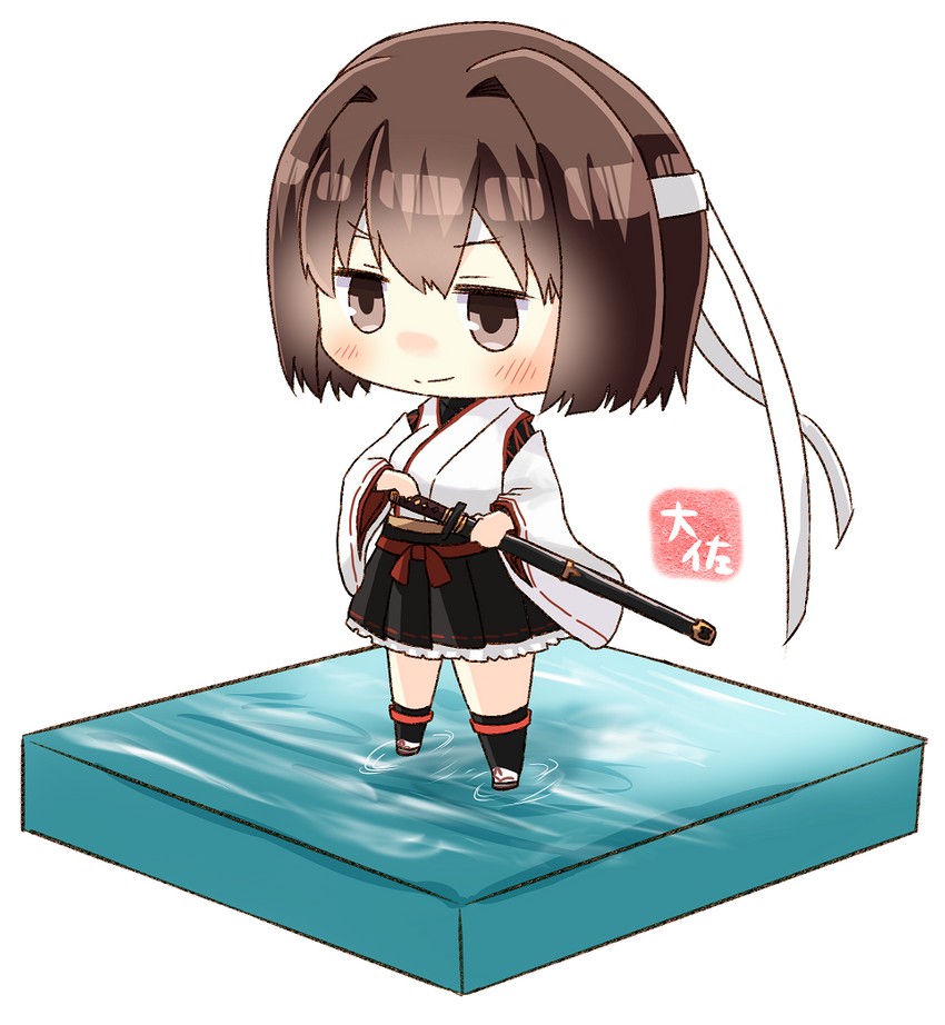 hyuuga and hyuuga kai ni (kantai collection) drawn by taisa_(kari)