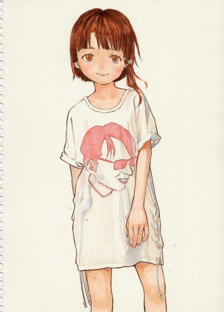 iwakura lain (serial experiments lain and 1 more) drawn by eikoh