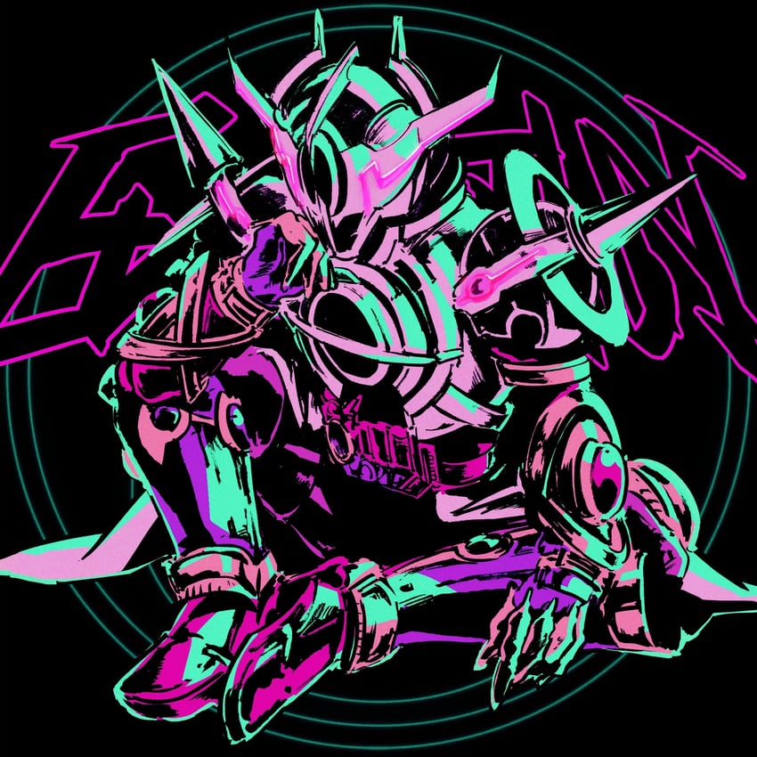 kamen rider evol, evolto, and evol blackhole (kamen rider and 1 more) drawn by y_a_m_a_y_a