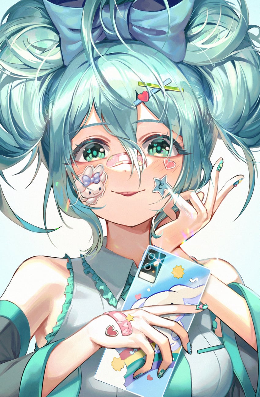 hatsune miku, cinnamoroll, and cinnamiku (vocaloid and 2 more) drawn by alpaca_ash