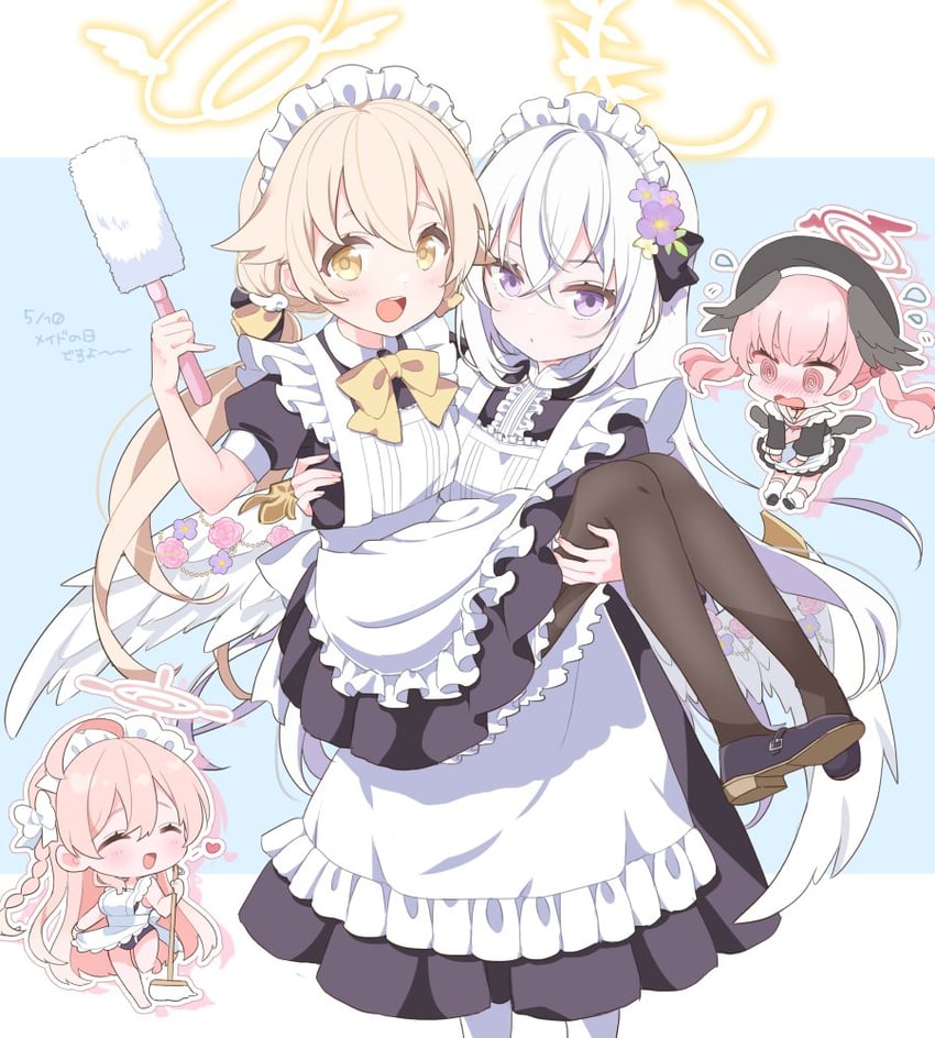 koharu, hanako, hifumi, and azusa (blue archive) drawn by izumi_kirifu