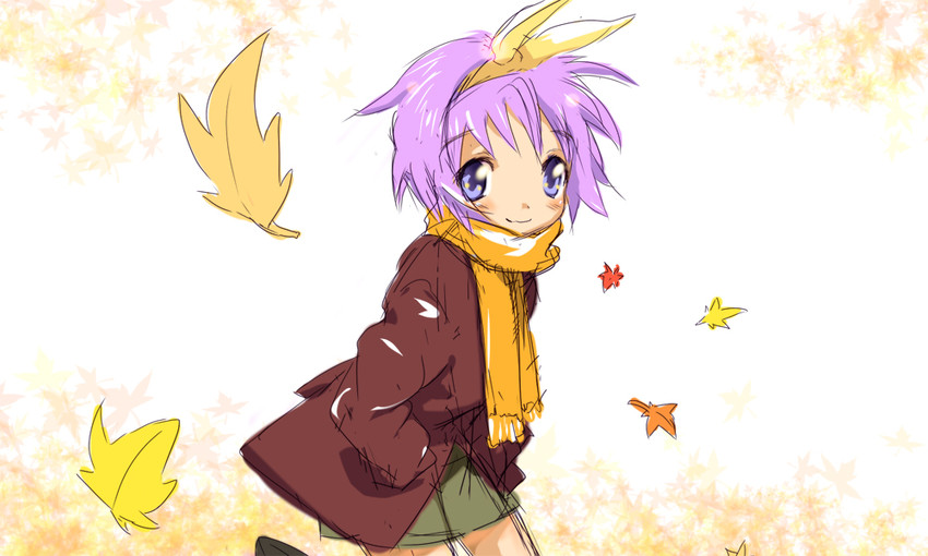 hiiragi tsukasa (lucky star) drawn by sora_to_umi