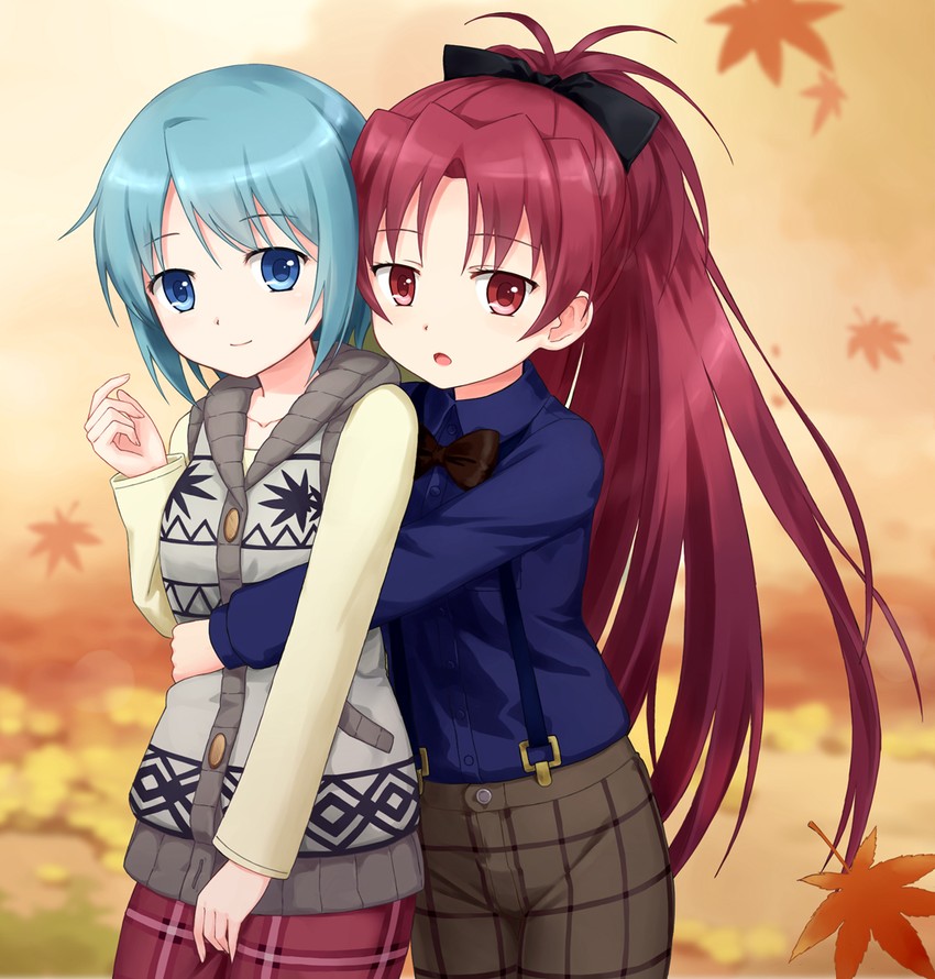 miki sayaka and sakura kyoko (mahou shoujo madoka magica) drawn by tucana