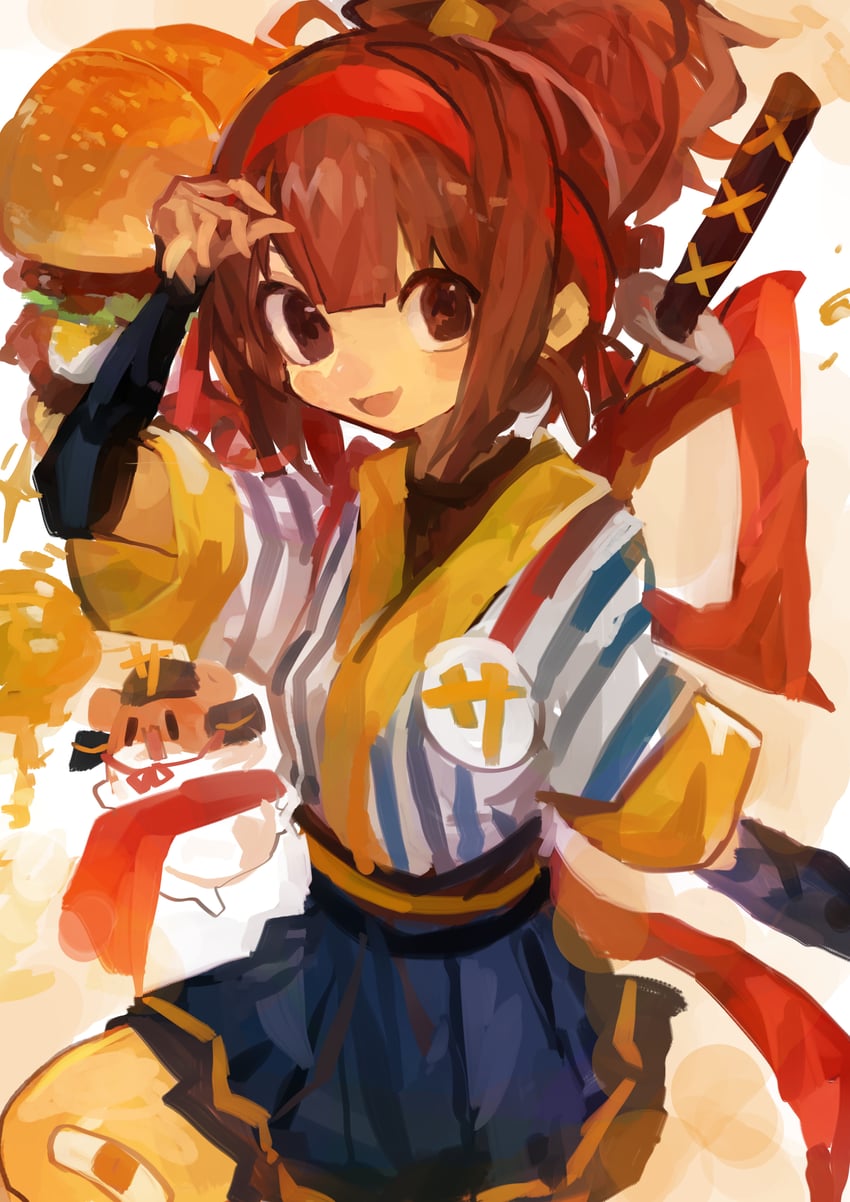imadake dabuchi tabemi and samurai tamago tabemi (mcdonald's) drawn by kaamin_(mariarose753)