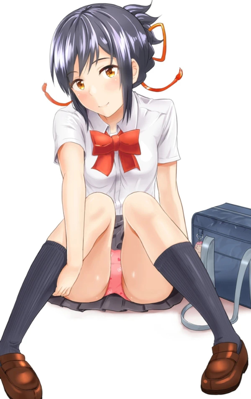 miyamizu mitsuha (kimi no na wa.) drawn by shukurin