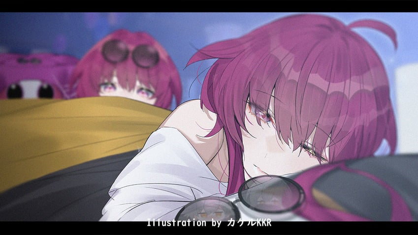 trailblazer, stelle, kafka, and caelus (honkai and 1 more) drawn by srpzk