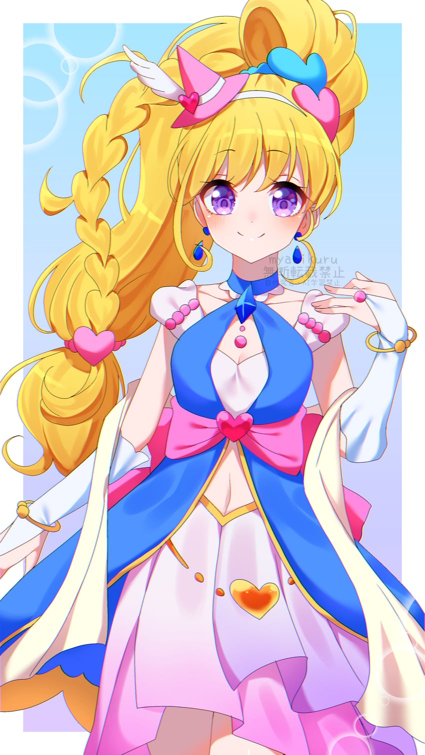 asahina mirai and cure miracle (precure and 1 more) drawn by user_jzcr7853