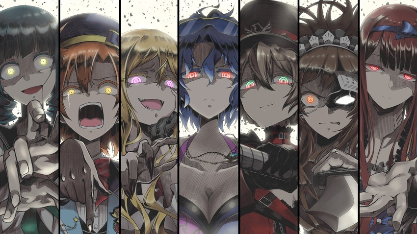 kitazawa shiho, toyokawa fuka, tanaka kotoha, sakuramori kaori, kitakami reika, and 2 more (idolmaster and 2 more) drawn by parka_(summersketch)