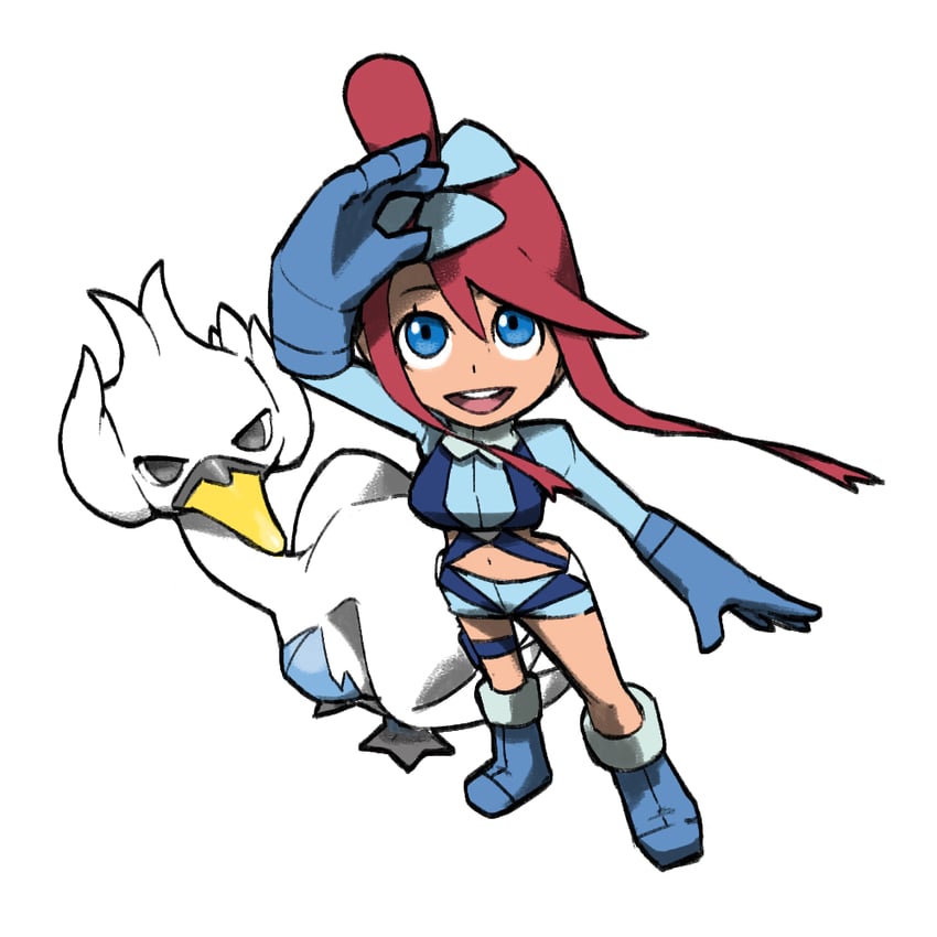 skyla and swanna (pokemon and 1 more) drawn by blacknirrow