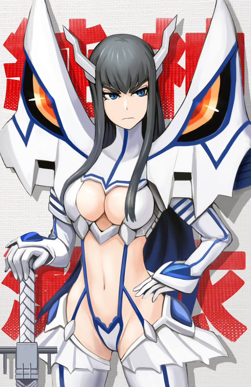 kiryuuin satsuki and junketsu (kill la kill) drawn by sunao_(70_the)