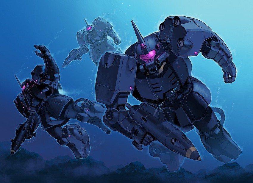 zaku ii and zaku mariner (gundam and 1 more) drawn by funbolt
