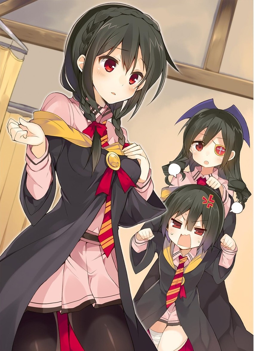 megumin, yunyun, and arue (kono subarashii sekai ni shukufuku wo! and 1 more) drawn by mishima_kurone
