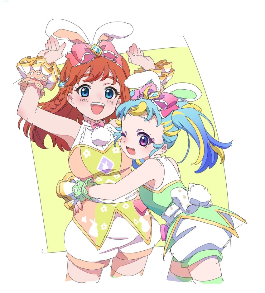 myamu and hibino matsuri (pretty series and 1 more) drawn by yadehi