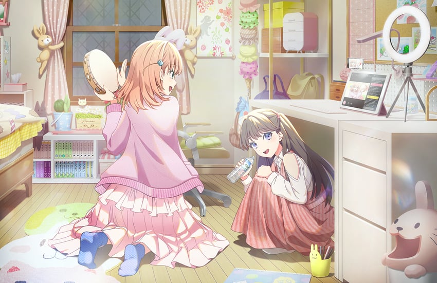 hinoshita kaho and fujishima megumi (love live! and 1 more)