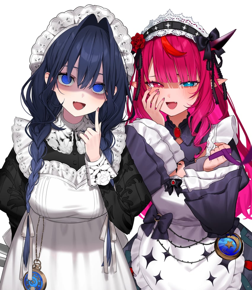 ouro kronii and irys (hololive and 1 more) drawn by aotake_iro
