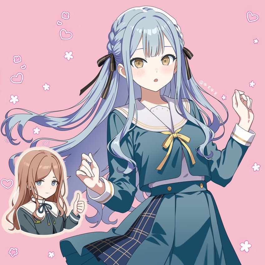 togawa sakiko and nagasaki soyo (bang dream!) drawn by weitaming_c