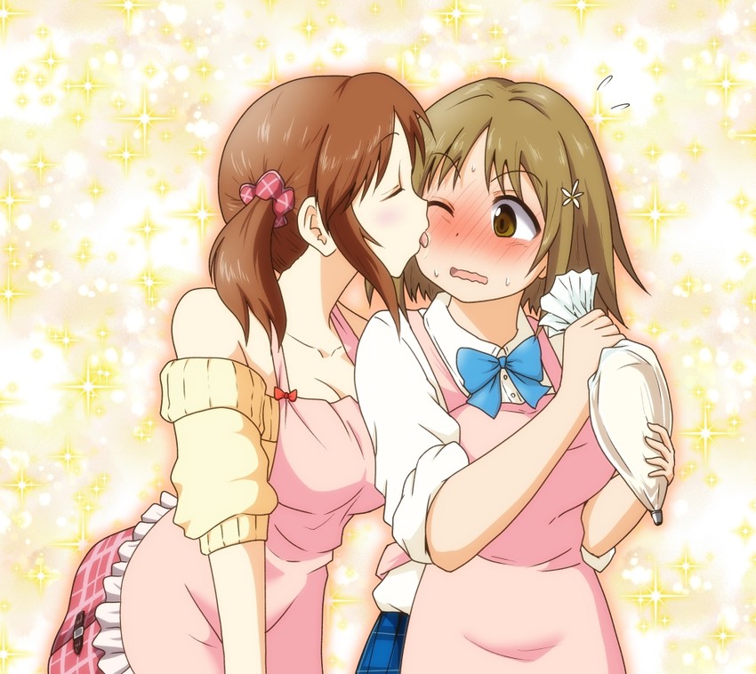 mimura kanako and totoki airi (idolmaster and 1 more) drawn by 7001