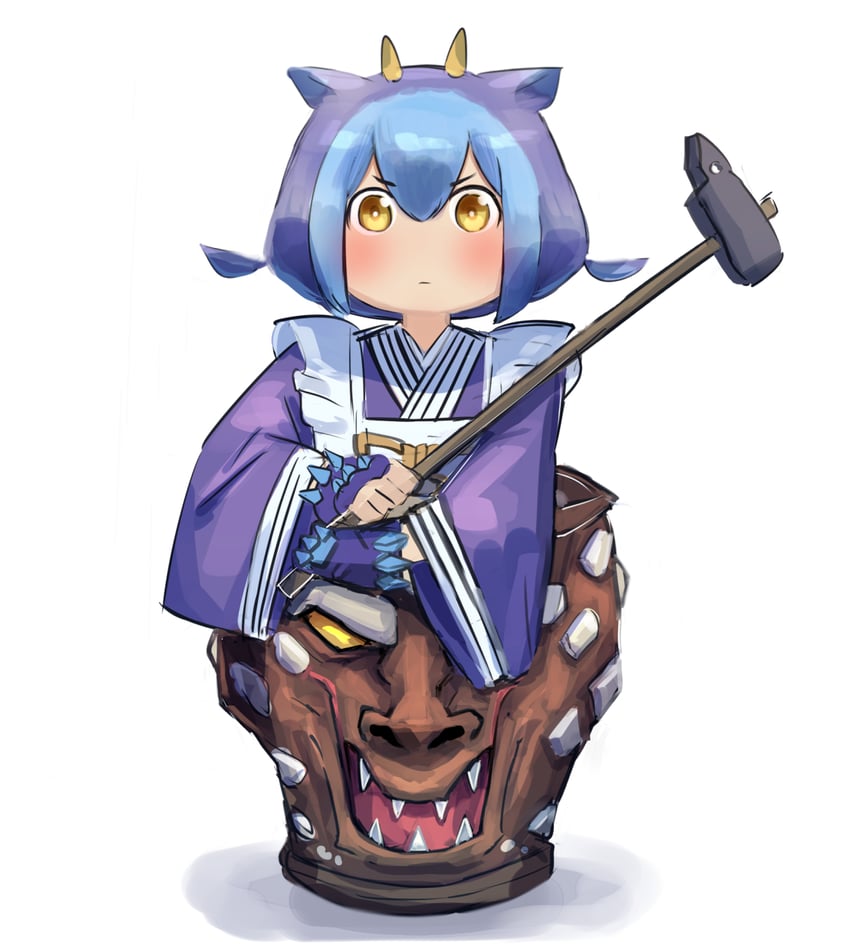 laundry dragonmaid and dragon capture jar (yu-gi-oh! and 1 more) drawn by hatano_kiyoshi