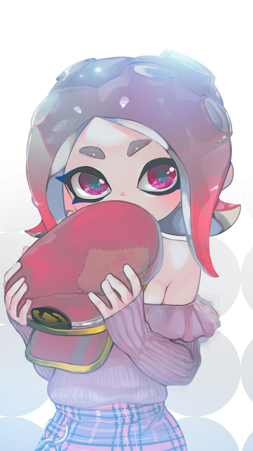 octoling player character and octoling girl (splatoon and 2 more) drawn by kashu_(hizake)