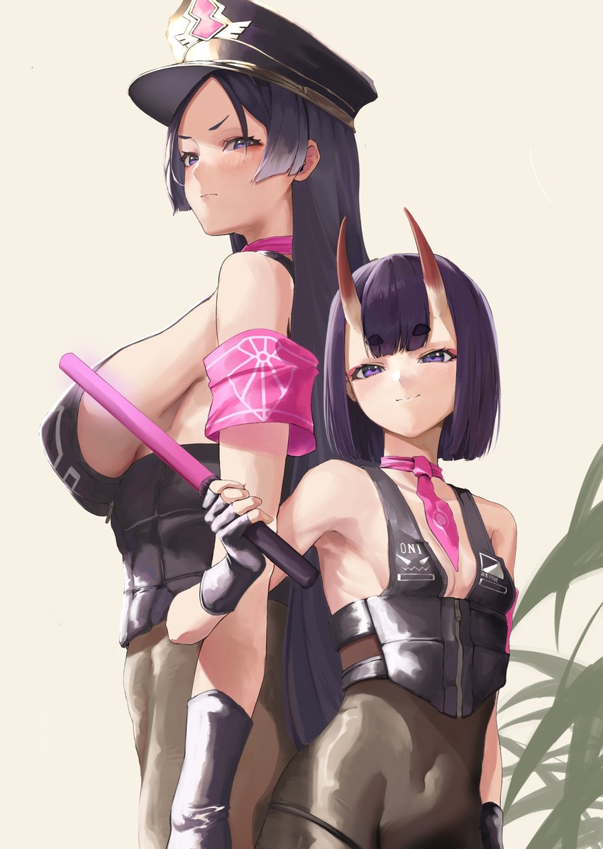 shuten douji, minamoto no raikou, and sessyoin kiara (fate and 1 more) drawn by taino_kou