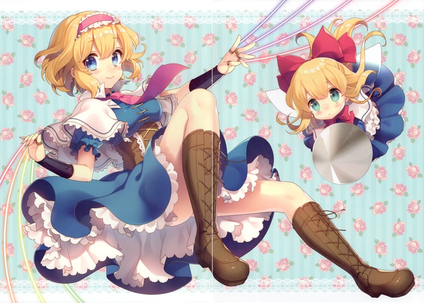 alice margatroid and shanghai doll (touhou) drawn by masaru.jp