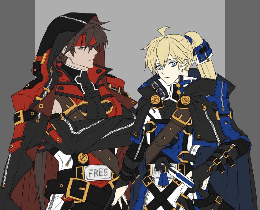 sol badguy and ky kiske (guilty gear and 1 more) drawn by ebi_pri_shrimp