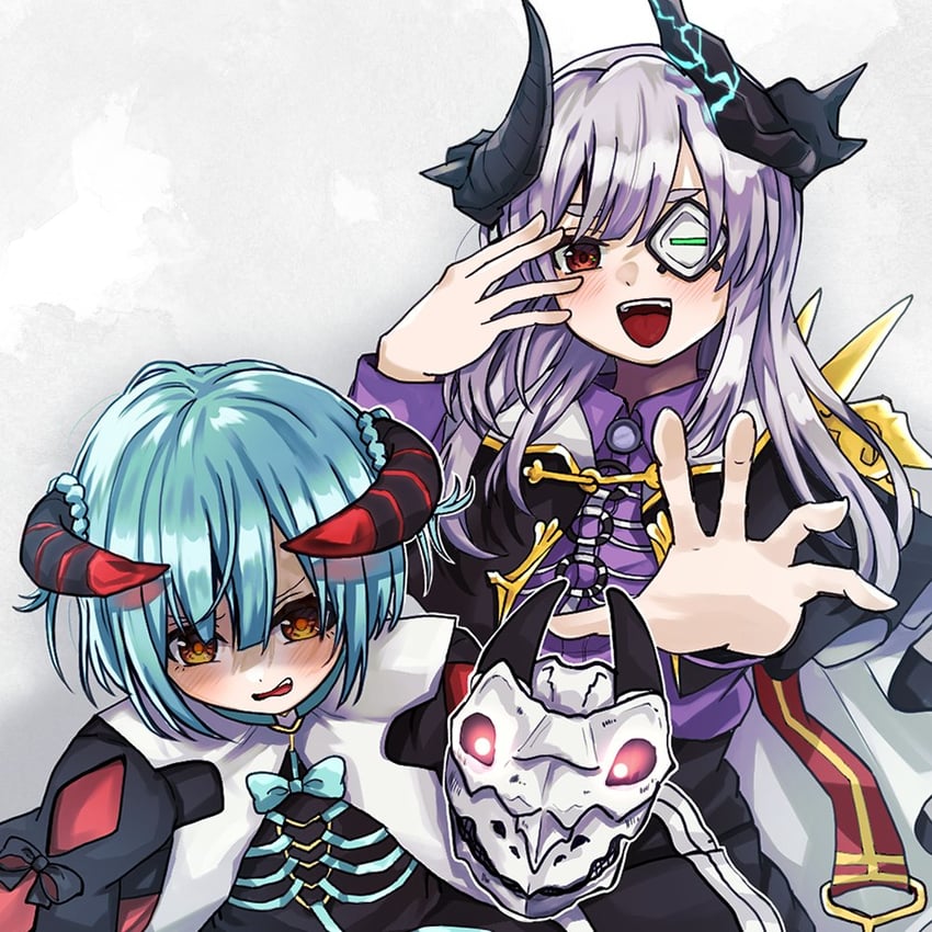 yamawaki bon ivar and bungo yayoi (heaven burns red) drawn by siromochino