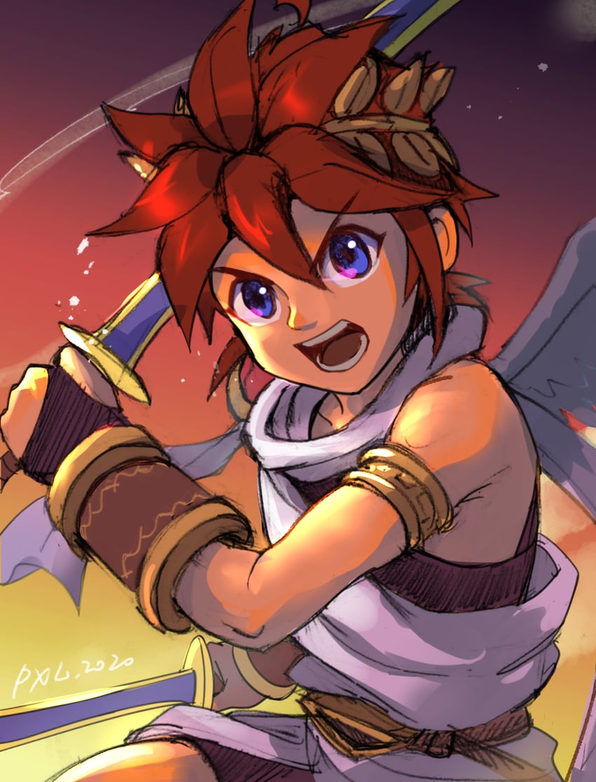 pit (kid icarus and 1 more) drawn by pxl_(pxltw)