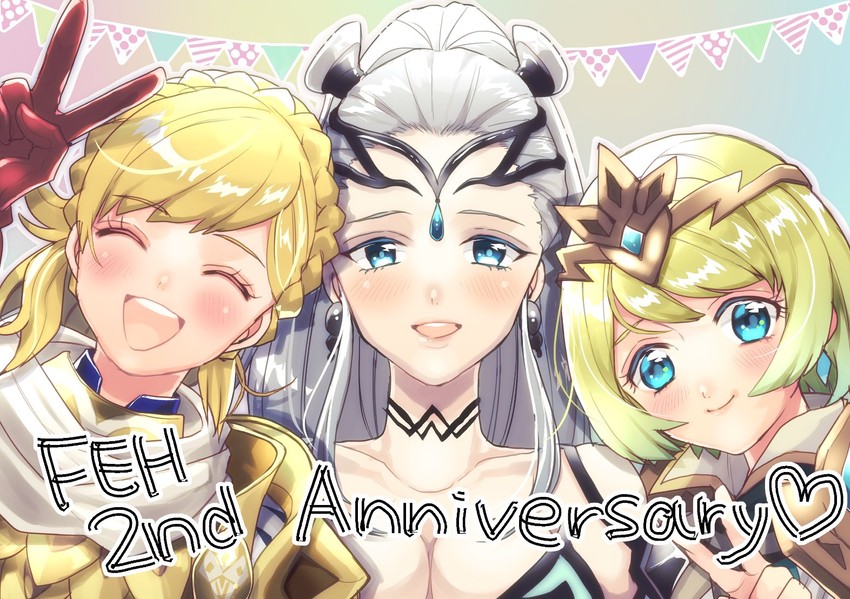sharena, fjorm, and eir (fire emblem and 1 more) drawn by hasebe_(17_feh)
