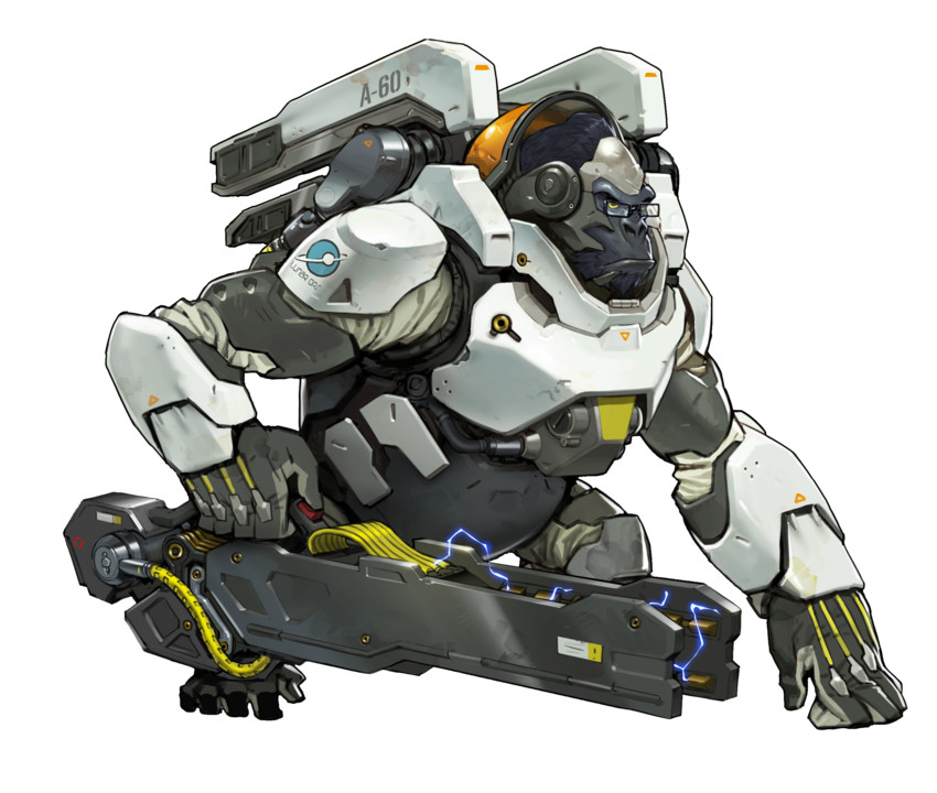 winston (overwatch and 1 more) drawn by arnold_tsang