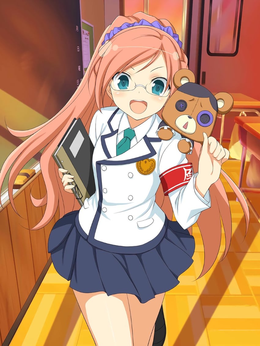 ranmaru and kumapooh (senran kagura and 1 more) drawn by yaegashi_nan