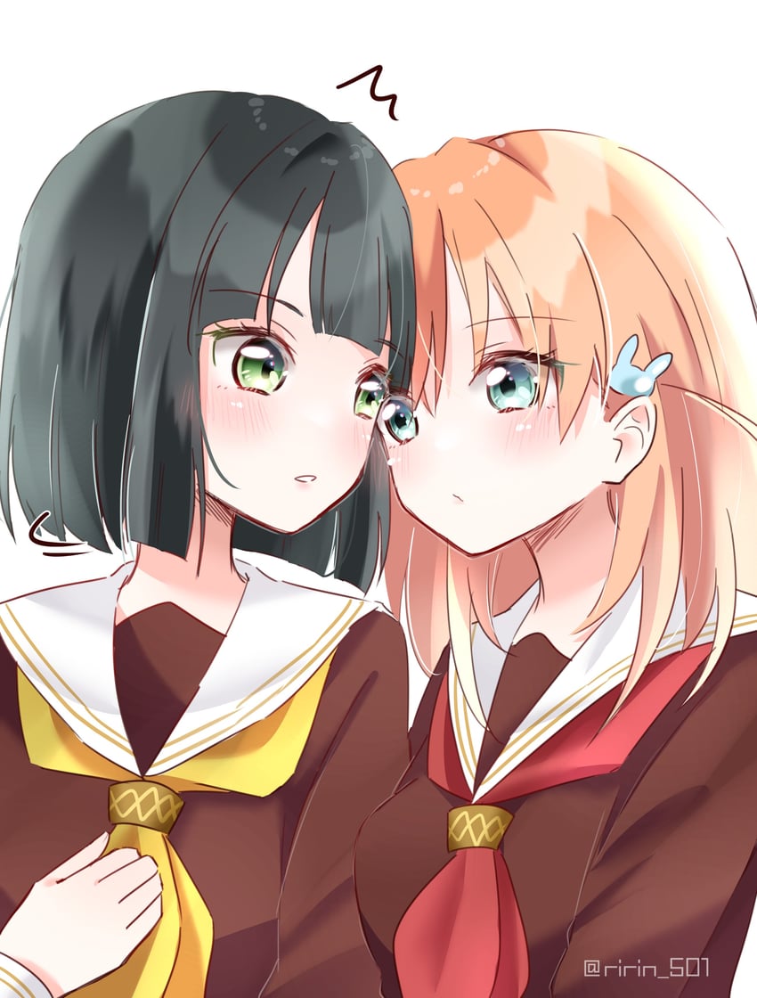 hinoshita kaho and momose ginko (love live! and 1 more) drawn by ririn_(ririn_501)