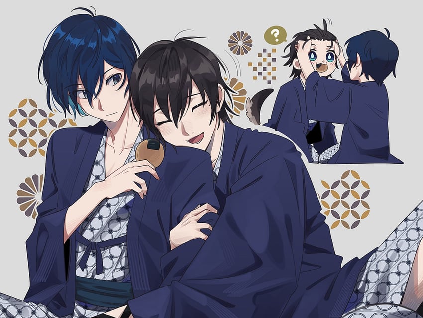 yuuki makoto and mochizuki ryouji (persona and 1 more) drawn by elulit2