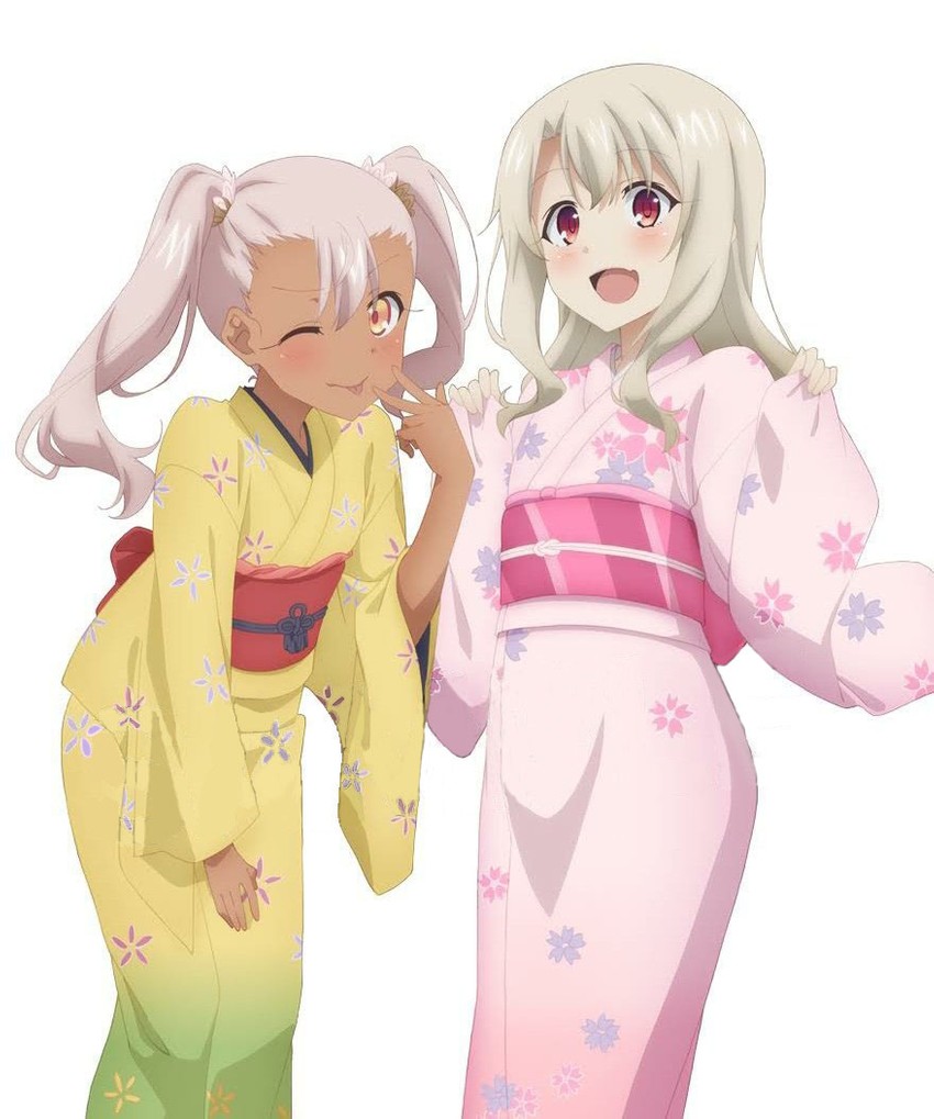 illyasviel von einzbern and chloe von einzbern (fate and 1 more)