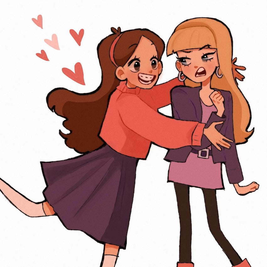 mabel pines and pacifica northwest (gravity falls) drawn by meg_ikarp