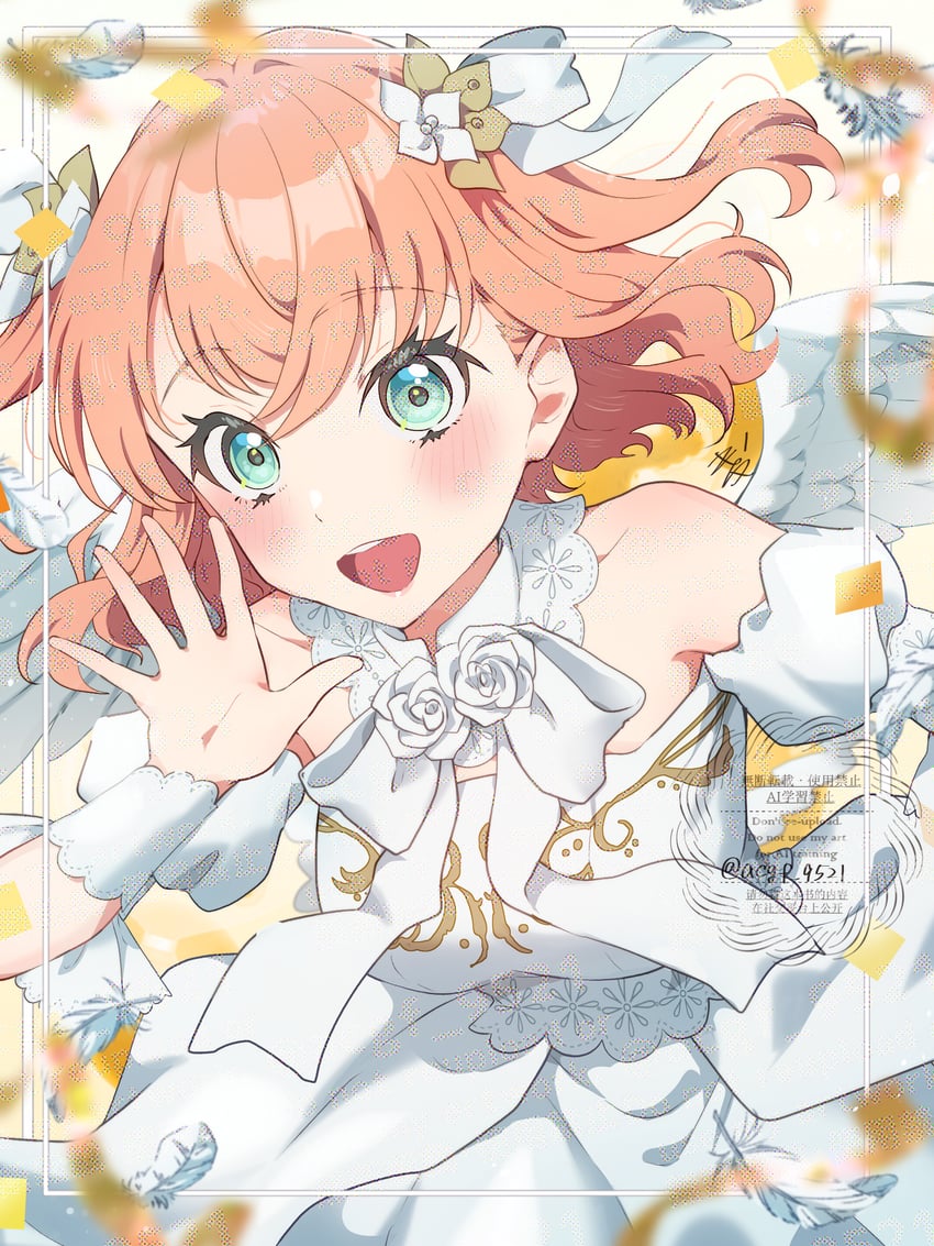 hinoshita kaho (love live! and 1 more) drawn by kyaku_tasu