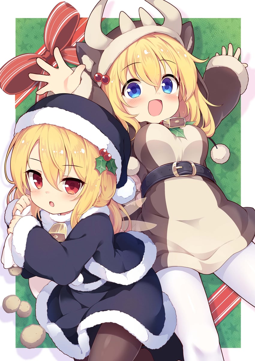 lily white and lily black (touhou) drawn by baku-p