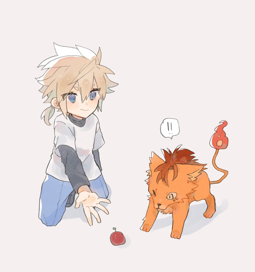 cloud strife and red xiii (final fantasy and 1 more) drawn by same_no_nituke3