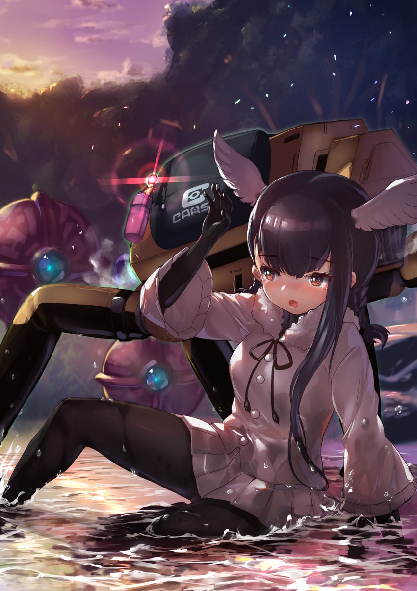 cellien, black-headed ibis, and flicky (kemono friends and 1 more) drawn by tadano_magu