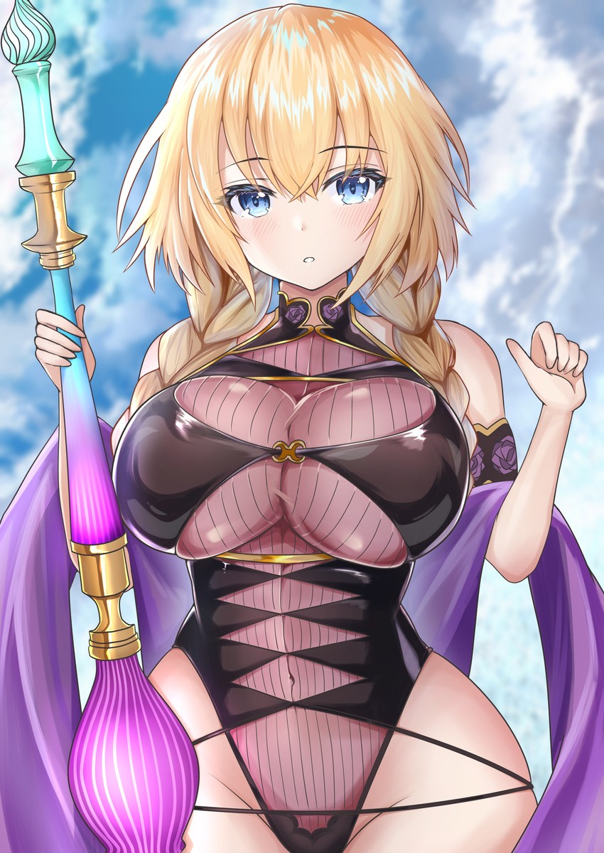 jeanne d'arc and murasaki shikibu (fate and 1 more) drawn by nuts_(hazel-nuts)