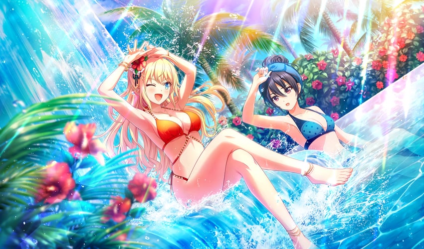 shinonome ryo and amelia thunders (cinderella series and 1 more)