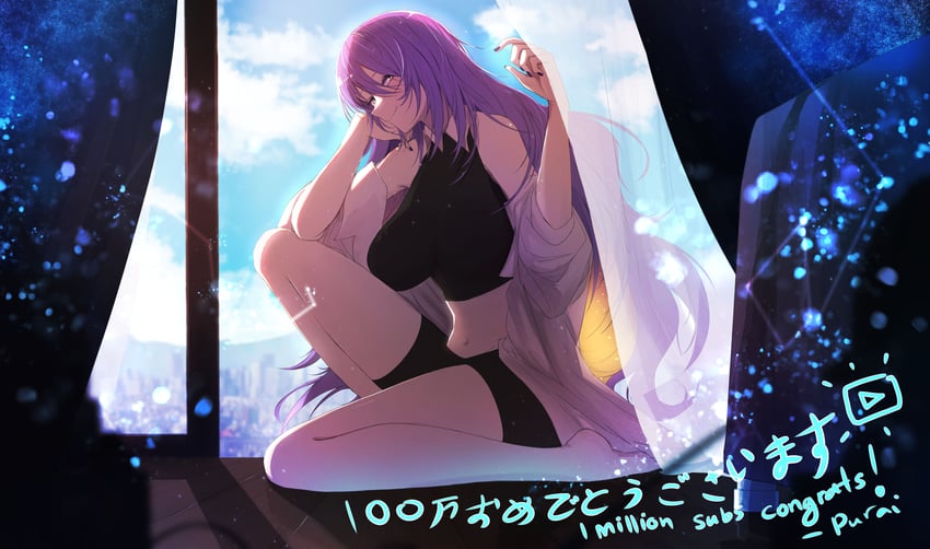 moona hoshinova (hololive and 1 more) drawn by furai_sen