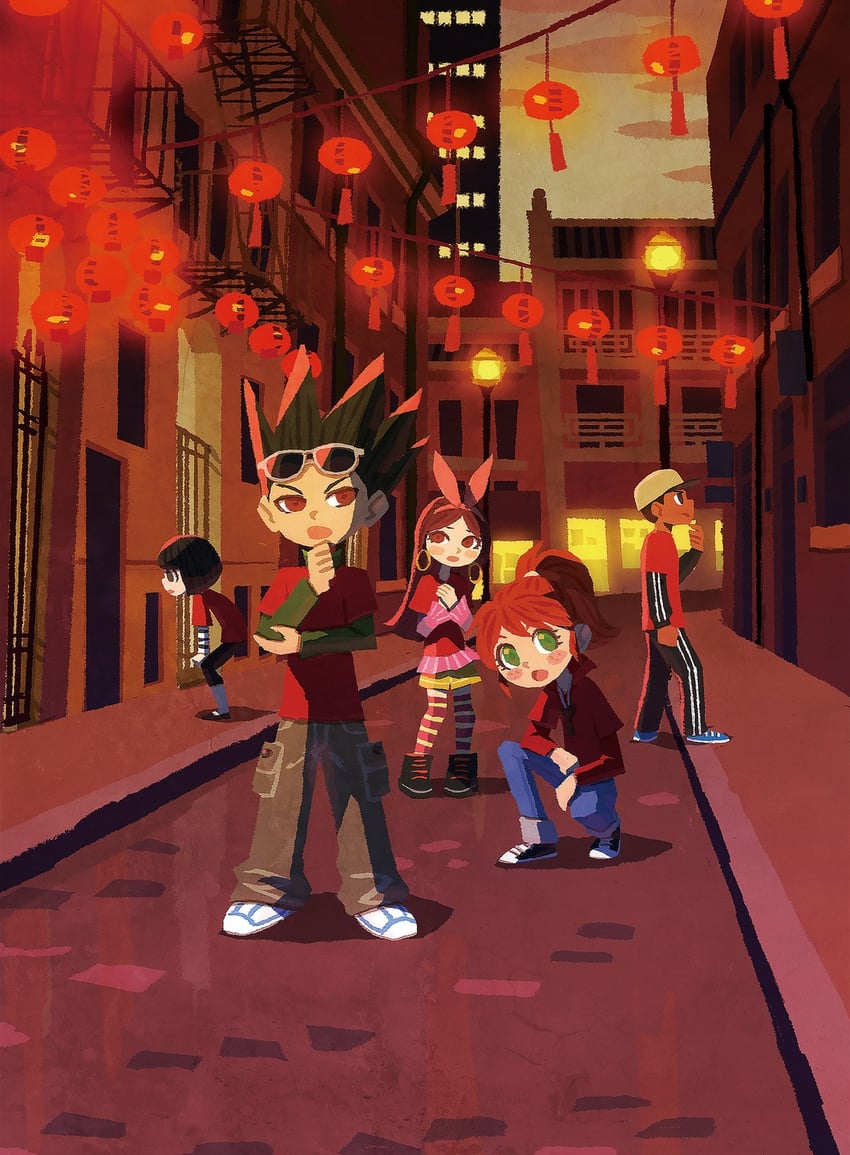 rika takeda, quinn key, maria elena esperanto, luke laveau, and cody jones (the code busters club) drawn by hyogonosuke