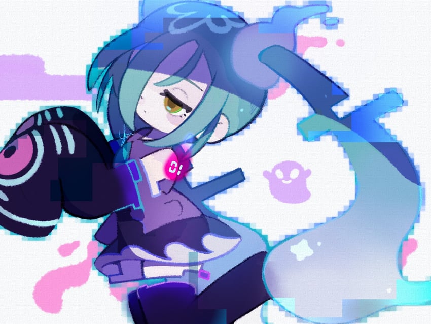 hatsune miku and ghost miku (pokemon and 2 more) drawn by yknsugar