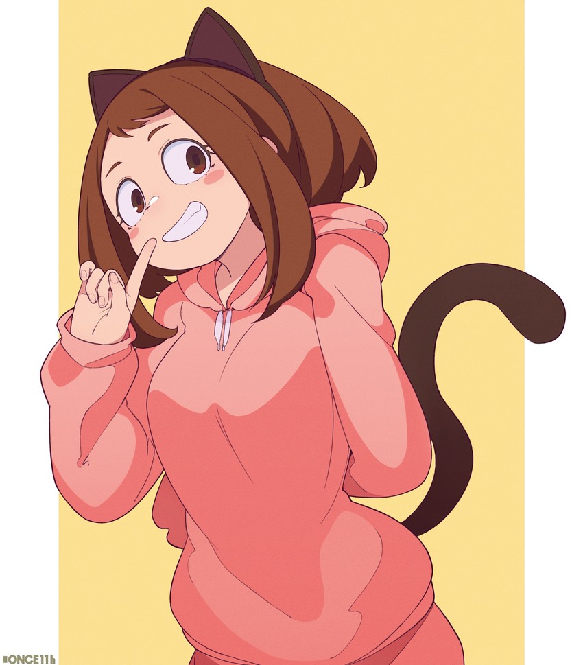 uraraka ochaco (boku no hero academia) drawn by once_11h