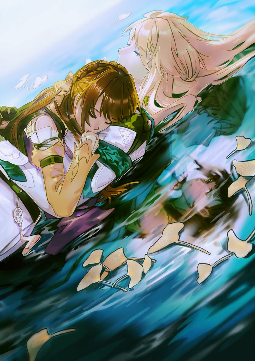 li sushang, luocha, sushang, and otto apocalypse (honkai and 2 more) drawn by linden_bd