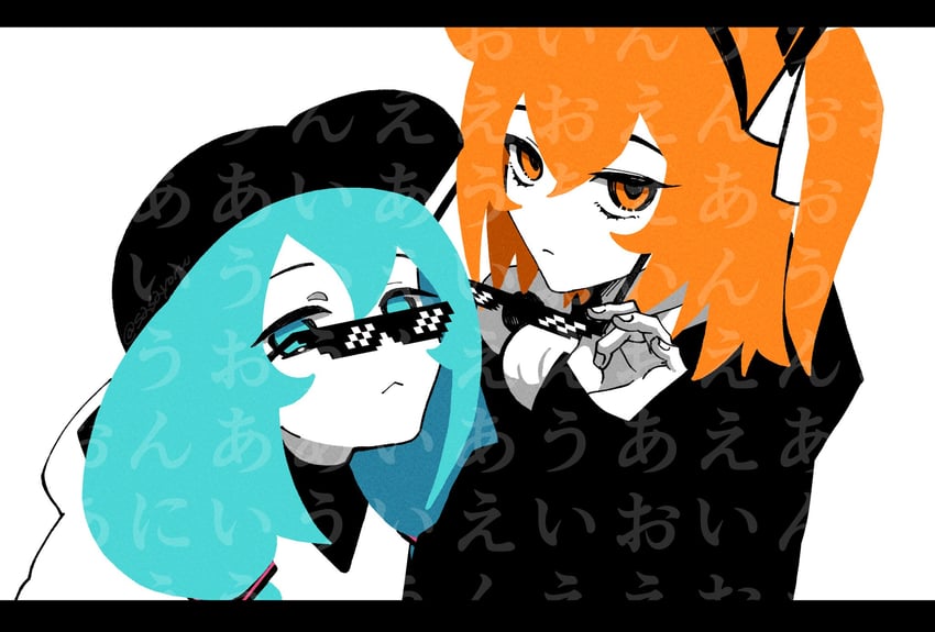 hatsune miku and adachi rei (vocaloid and 3 more) drawn by sasayoru